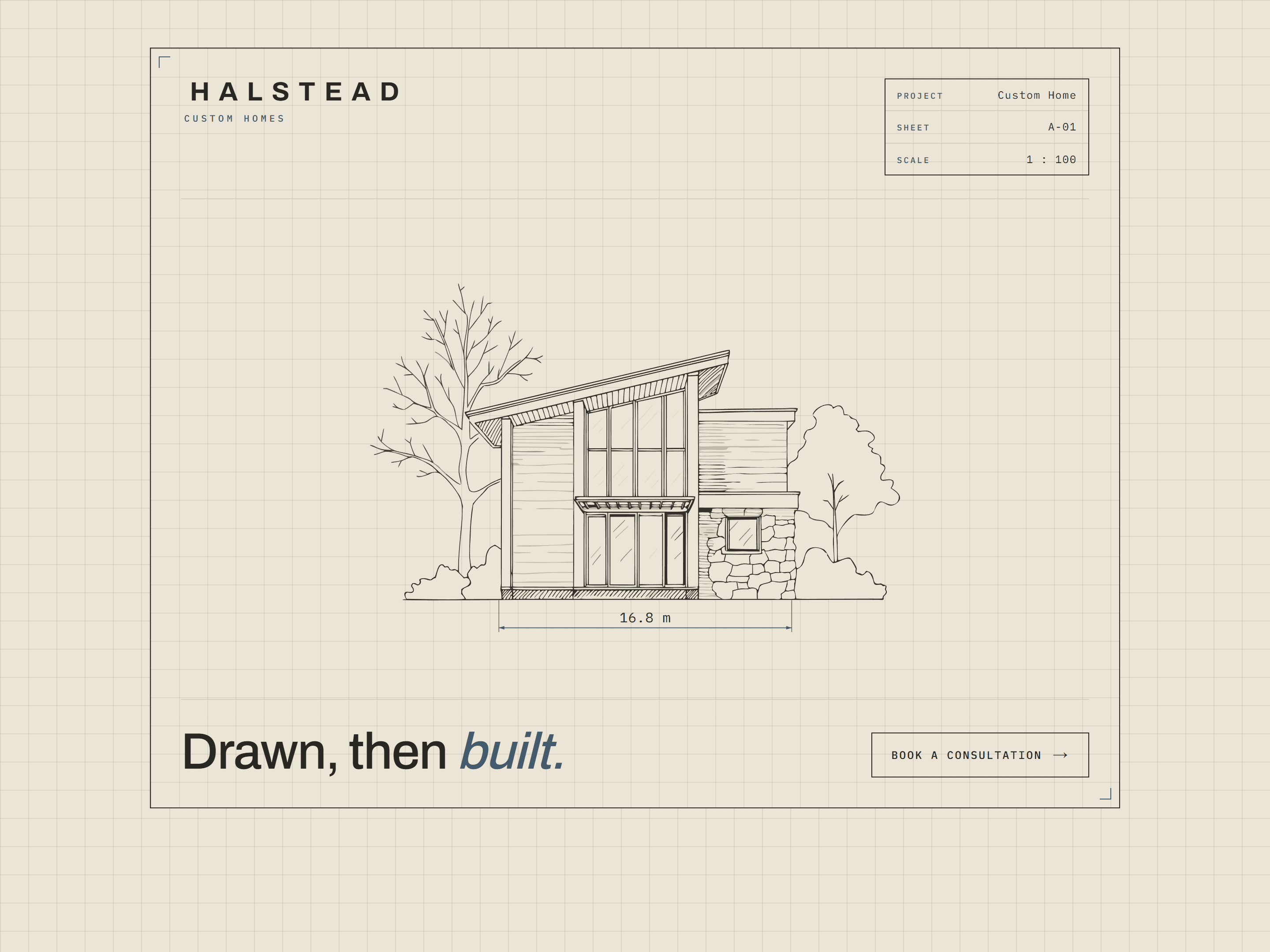 Halstead Homes website screenshot
