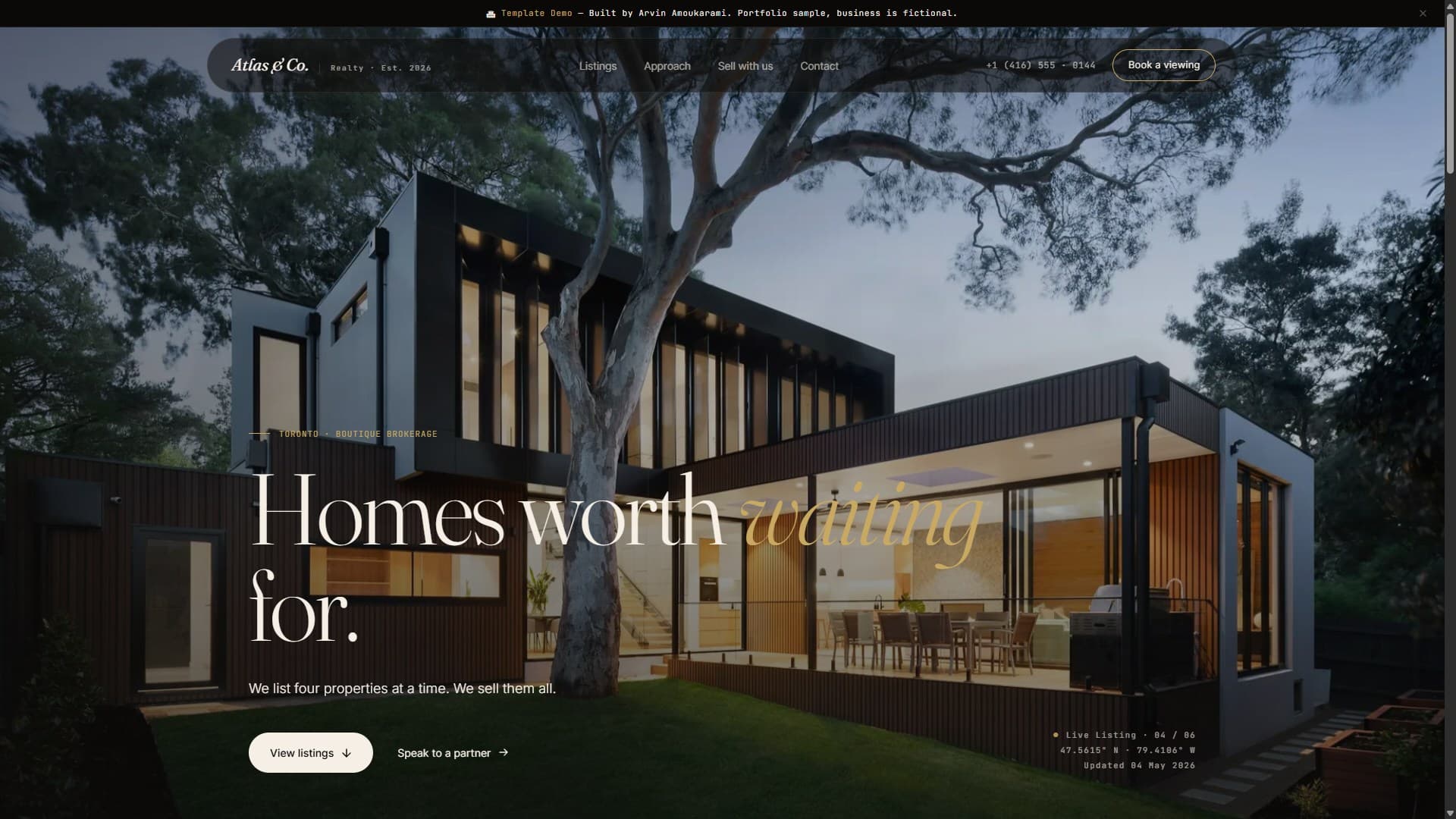 Atlas & Co. Realty website screenshot