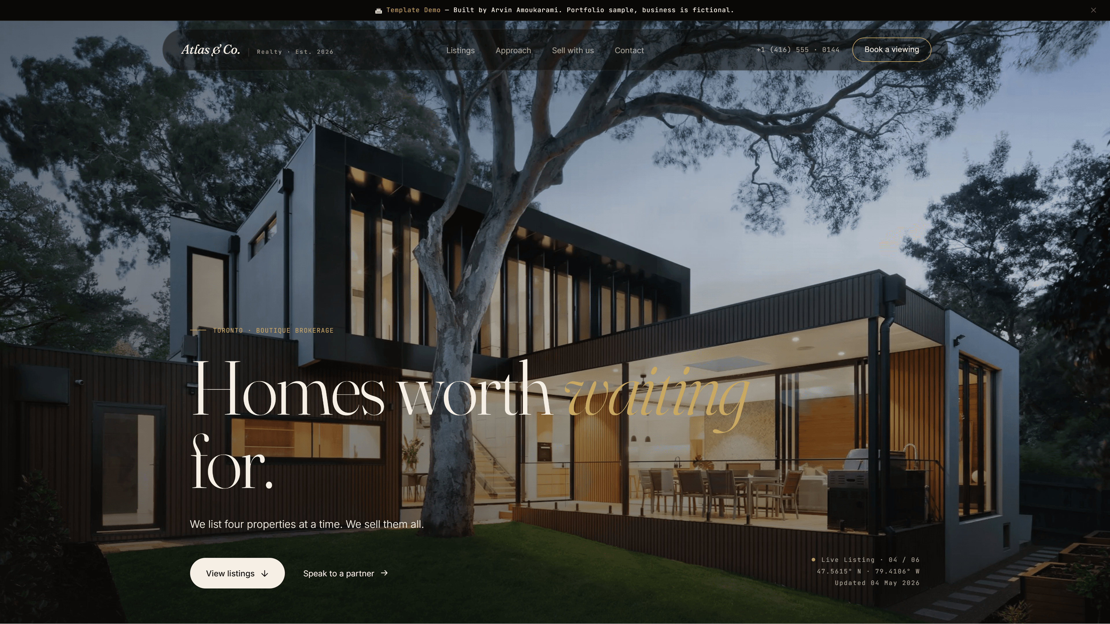 Atlas & Co. Realty website screenshot